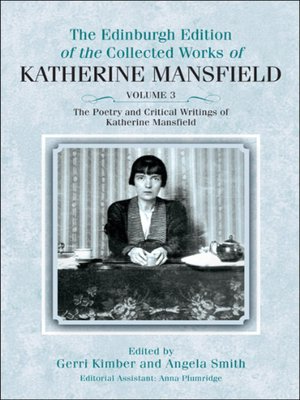 cover image of The Poetry and Critical Writings of Katherine Mansfield